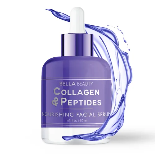 Bella Beauty Sérum facial nutritivo de colágeno y péptidos, estimula el colágeno, reduce las líneas finas y arrugas, hidrata profundamente, probado