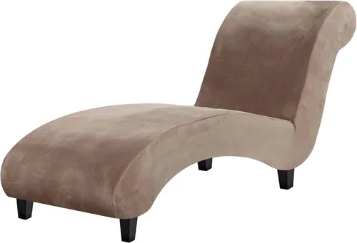 Vista 8 de H.VERSAILTEX Funda para Chaise Lounge de Interior de Terciopelo Funda Deslizable para Chaise de Alta Elasticidad Funda para Silla Lounge Funda