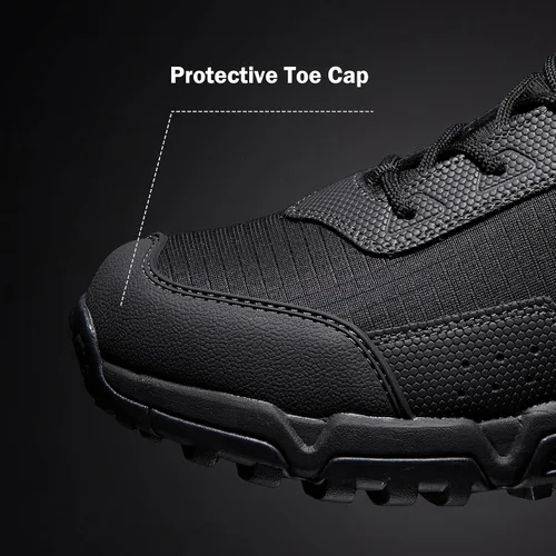 Vista 5 de Coostar Botas de trabajo para hombre, ligeras, tácticas, impermeables, botas de senderismo para hombres de verano