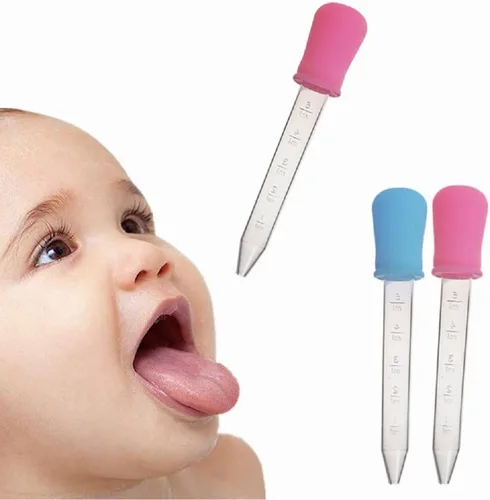 Vista 5 de Yiasangly Cuentagotas líquidos de 0.2 fl oz de silicona transparente y plástico con punta de bombilla para moldes de dulces para niños (paquete de 8)