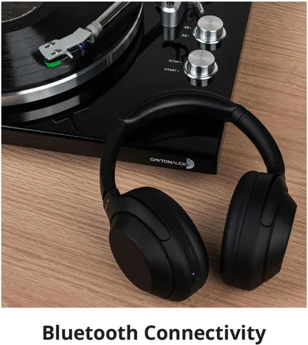 Vista 9 de TT-1BTW - Tocadiscos de transmisión por correa con USB, Bluetooth y cartucho AT-VM95E actualizado, reproduce discos de vinilo de 33-1/3 y 45 RPM
