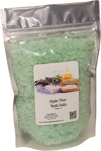 Sales de baño | Bolsa de 1 libra (16 oz.) | Elige tu aroma | Sal de Epsom | Sal marina | Baño | Cuidado del cuerpo | Belleza | Relajación | Spa |