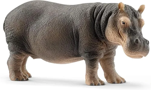 Schleich Wild Life - Figura de hipopótamo realista y detallada, juguete para jugar y educar, altamente duradera y detallada, para niños y niñas,