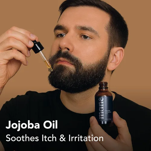 Vista 3 de Aceite para el cuidado de la barba para hombres (30ml) – Mezcla nutritiva con aceites de jojoba y semilla de sésamo para una apariencia de barba más