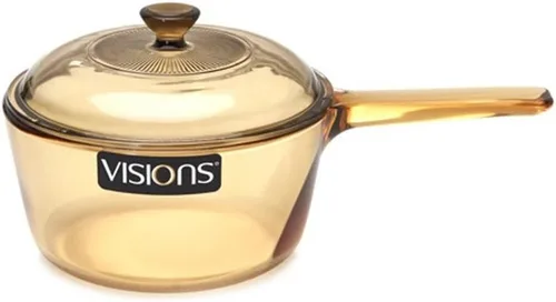 Vista 2 de Visions Cacerola cubierta de 1.5L y olla de cocina Versa cubierta de 2.25L (sin cubierta de plástico)