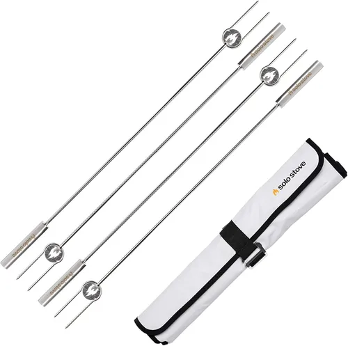 Vista 10 de Solo Stove - Brochetas para Asar y Poker para Brasero - Accesorios de Leña para Braseros de Exterior y de RV