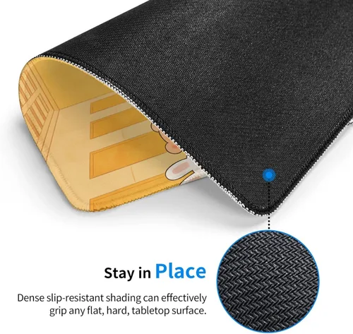 Vista 3 de 7.9”x9.5” Funny Non Slip Mouse Pad Cute Mousepad Office Desk Accessories for Computer Laptop Gamer Animal Dinner