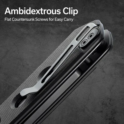 Vista 5 de CIVIVI Vision FG - Cuchillo de bolsillo para EDC, Superlock plegable con mango de 3.54 pulgadas Inversa Tanto Nitro-V Blade G-10, regalo ideal