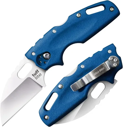 Vista 8 de Cold Steel Tuff Lite 2.5" Cuchillo de bolsillo plegable con hoja de 3.5" de AUS8A de pata de cabra ultra afilada y asa Griv-Ex