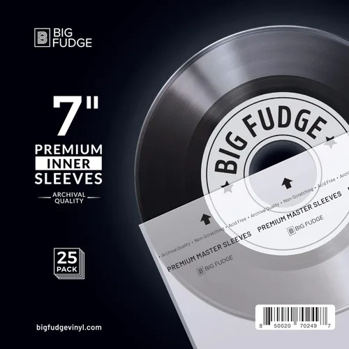 Vista 15 de BIG FUDGE 25 fundas exteriores para discos de vinilo de 7 pulgadas, duraderas y sin arrugas, transparentes y hechas de polipropileno de alta