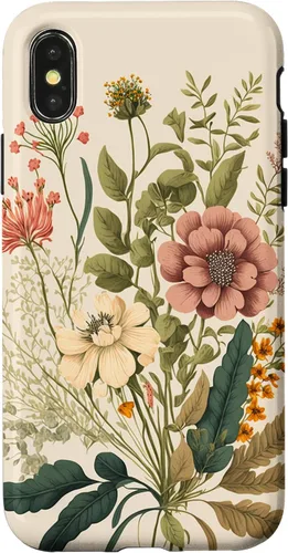 Vista 5 de Funda para iPhone 11 Pro Max con diseño floral botánico vintage