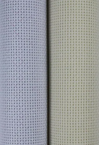 Vista 67 de KCS 2 piezas de tela de costura de algodón Aida de punto de cruz de 15 x 18 pulgadas (blanco antiguo, 14 unidades)