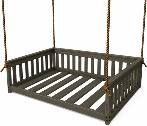 Vista 45 de Amish Made Full Asbury - Sofá cama colgante, fabricado en Estados Unidos