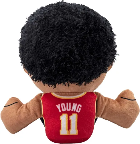 Vista 3 de Bleacher Creatures Atlanta Hawks Trae Young - Peluche Kuricha de 8 pulgadas, suave inspirado en Chibi