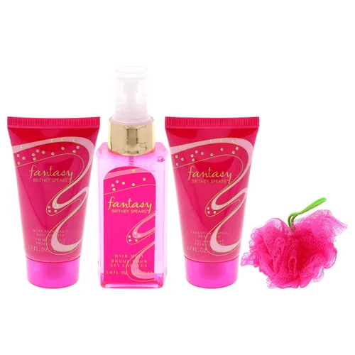 Vista 2 de Britney Spears Fantasy - Fragancia para mujer, juego de regalo de 4 piezas, Eau de Parfum, 3.4 onzas líquidas