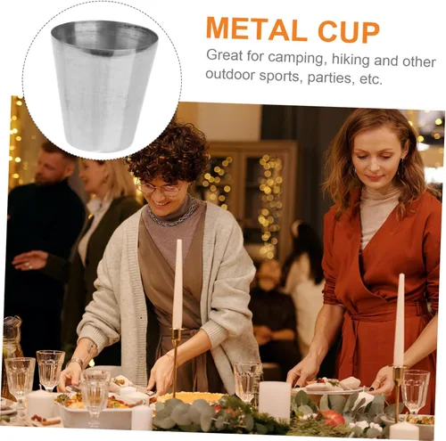 Vista 6 de Operitacx 4 vasos de vino portátiles para whisky, vasos de chupito de acero inoxidable, vasos de acero apilables con estuche, vasos para beber, vaso