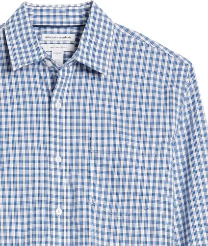 Vista 5 de Tienda Essentials Camisa de popelina para hombre, informal, de manga larga, con ajuste regular