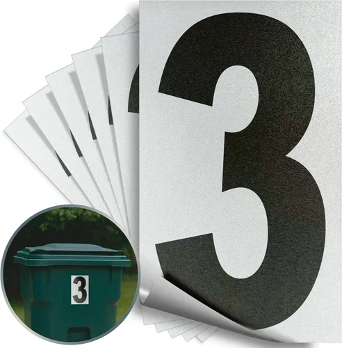 Vista 91 de iSYFIX Calcomanías de vinilo negro número 0 (Zero) – Paquete de 6 calcomanías de 1.5 pulgadas – Calcomanías de alta calidad, fondo reflectante