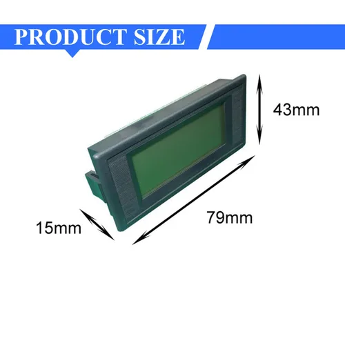 Vista 2 de Heyiarbeit Voltímetro DC YB5135D dígito texto negro LED Voltímetro digital Voltímetro 4 cables Conexiones para medición de voltaje CC 1 unids