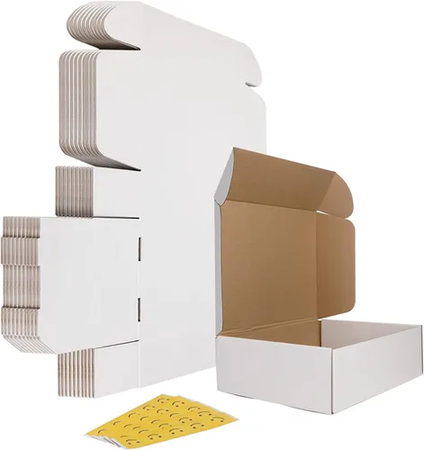 Vista 38 de HORLIMER - Juego de 50 cajas de envío de 4x3x2, caja de cartón corrugado marrón para embalaje de pequeñas empresas