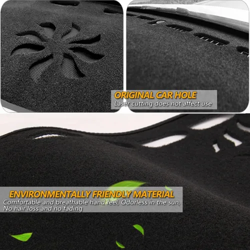 Vista 4 de AUQDD Cubierta de tablero de instrumentos de franela compatible con Toyota 4Runner 2003 2004 2005 2006 2007 2008 2009 antirreflejos sin olor peculiar