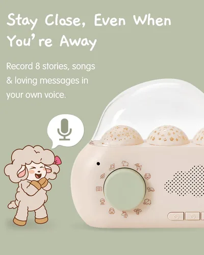 Vista 8 de Cloudb Cloudbox Storytime - Juguete de libros de cuentos de audio, regalo para niños pequeños, niños, niñas Cuentacuentos con grabación de voz