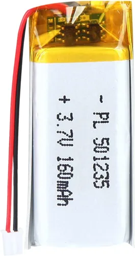 Vista 32 de 802030 Batería Lipo de 3.7V 400mAh 802030 Juego de Batería de Polímero de Litio Recargable con Conector JST PH2.0mm para Dispositivo Electrónico