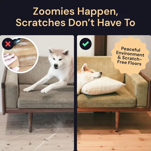 Vista 3 de CasterMaster Almohadillas de goma para muebles, copas antideslizantes y resistentes, tapones de sofá para suelos de madera dura, azulejos