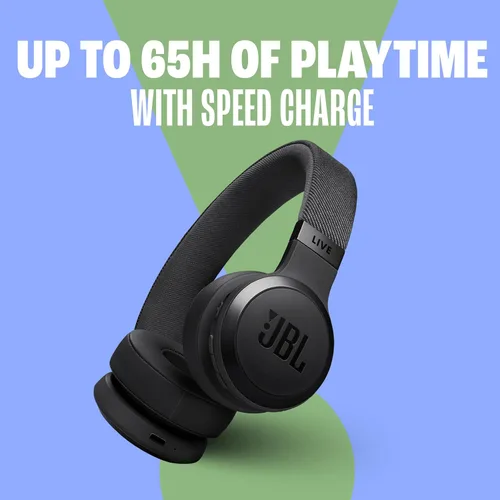 Vista 3 de JBL Live 670NC Auriculares inalámbricos en la oreja, Adaptive NC - Negro