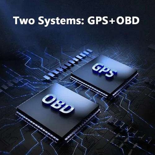 Vista 7 de Riloer Pantalla frontal para coche, GPS+OBD HUD Head Up Display P6 para la mayoría de los coches (negro)