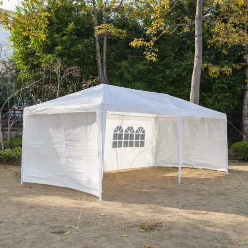 Vista 6 de 10x20' Outdoor Canopy Party Wedding Tent Gazebo Pavilion w/4 Side Wall-2 Doors