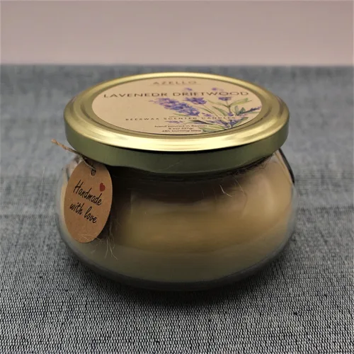Vista 2 de AZELLO Scented Candles - 8oz Aromatherapy Natural Beeswax & Coconut Wax Blend in Glass Jar, Eco-Friendly, Non-Toxic, Made in USA - Crafted for