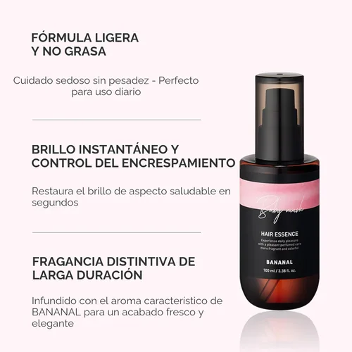 Vista 3 de Aceite de Perfume Capilar Coreano 2 en 1 y Suero con Aceite de Argán Marroquí y 12 Aminoácidos para Brillo, Cabello Seco, Dañado y Quebradizo &
