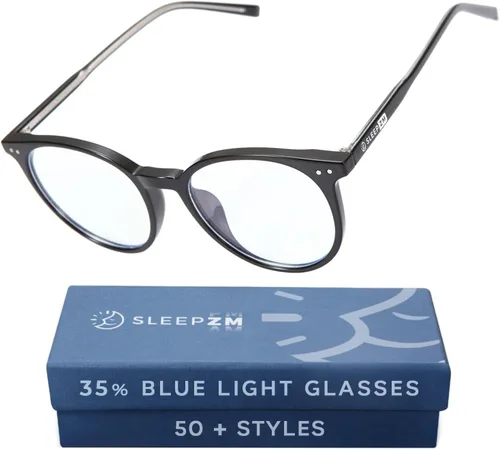 Vista 25 de Sleep ZM Blue Light Blocking & Light Sensitivity Glasses - 8 Lens Types for Comfort, Relaxation, Sleep & Relief - 50+ Styles