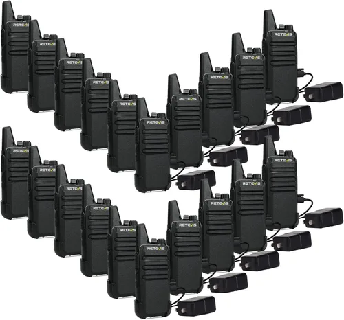 Retevis RT22 Walkie Talkies Mini, radio bidireccional recargable de largo alcance, radio de 2 vías pequeña, VOX portátil, para negocios, negocios,
