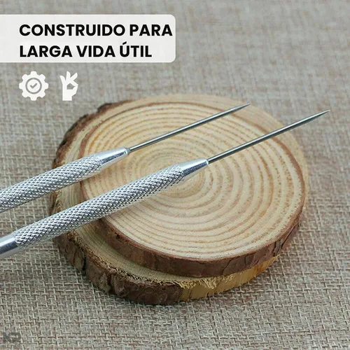 Vista 6 de KETAR 4 puntas de herramientas de cerámica, 6.1 pulgadas, acero inoxidable, agarre moleteado