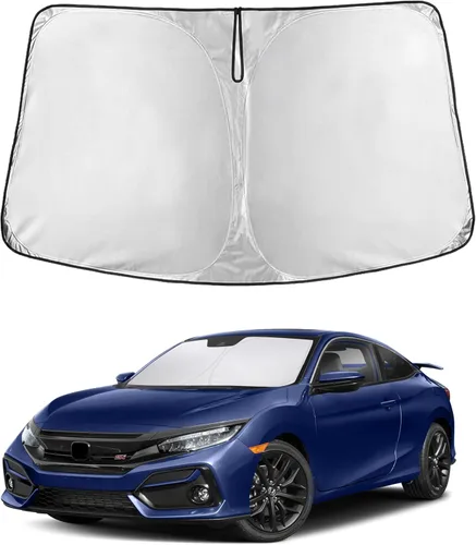 Vista 30 de EcoNour - Parasol plegable para parabrisas de Toyota Tacoma 2016-2025 2026, accesorios para camioneta de 2 puertas y 4 puertas, protector de visera