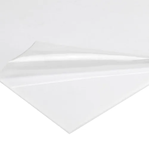 Vista 3 de Paquete de 6 láminas de plástico blanco de 12 x 12 pulgadas, paneles de plástico translúcido débiles de 1/8 pulgadas de grosor con película