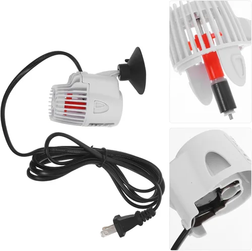 Vista 7 de Happyyami Wave Pump for Aquariums Electric Circulation Fish Tank Accessory US Plug Quiet Energy Efficient Aquarium Wave Maker Suitable for