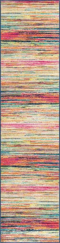 Vista 3 de Unique Loom Colección Azalea - Alfombra de área Kehr (Runner 2' 11" x 12' 0", Turquesa/Verde Azulado)