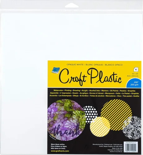 Vista 11 de Grafix Plástico opaco para manualidades, película de plástico opaca de 0.010 pulgadas, película duradera y flexible, perfecta para manualidades
