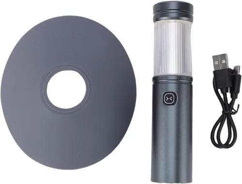 Vista 7 de Diydeg Luces de camping, linterna de campamento 3 en 1, linterna LED, luz de emergencia recargable con pantalla desmontable, 5 modos, gancho