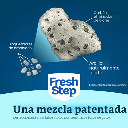 Vista 9 de Fresh Step Advanced - Arena aglutinante para gatos, control de olores para varios gatos, extragrande, 37 libras en total