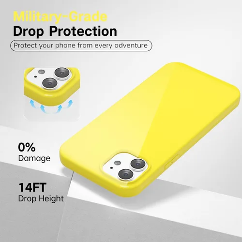 Vista 207 de Svanove para iPhone 7 Plus/ 8 Plus, funda de silicona, de goma suave brillante y gel de jey lindo, funda protectora de plástico simple y lisa