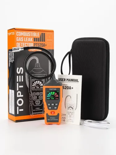 Vista 7 de PT520A+ - Detector de fugas de gas recargable, detector de gas natural con sonda de 17 pulgadas, comprobando fugas combustibles como propano