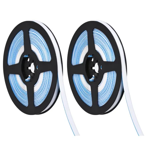 Vista 10 de uxcell 2 piezas de moldura flexible autoadhesiva, moldura de techo de 20 pies para despegar y pegar, cinta decorativa de sellado de tira