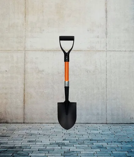 Vista 2 de AshmanOnline Pala redonda media, paquete de 2, 27 pulgadas, mango duradero, agarre cómodo, hoja de punta redonda multiusos de alta calidad