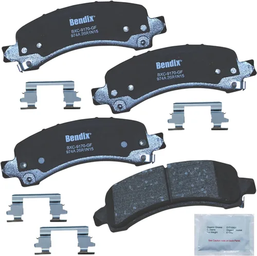 Vista 232 de Pastillas de Freno Traseras Cerámicas Bendix Priority1 CFC1510 para INFINITI QX56 2013-2011, QX80 2024-2014, Nissan Armada 2023-2017