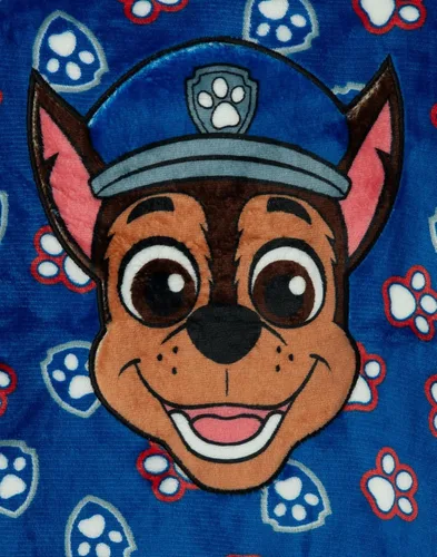 Vista 6 de Paw Patrol Manta con capucha para niños Sudadera con capucha de forro polar con estampado de perro policía azul para niños Ropa de descanso