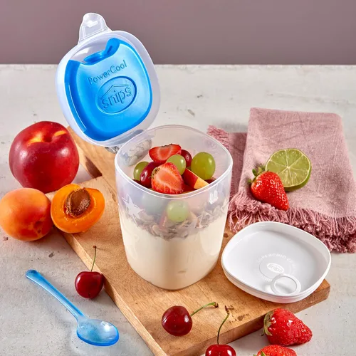 Vista 5 de Snips Contenedor térmico de yogur con cuchara y bolsa de hielo, azul, 1 pieza (055050)